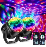2 Party Magic Ball Light LED Party Disco RGB Rotating Club DJ Stage Light Remote