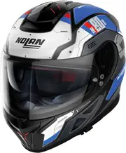Nolan N80-8 Starscream N-Com, full face helmet , color: Matt Black/Dark Grey/Light Grey/Blue , size: S