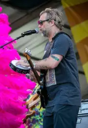 Ander Osborne of Voice of the Wetlands Allstars at the New Orlea- 2014 Photo 3