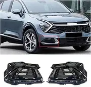 TDTAPN Car LED DRL Front Bumper Fog Lamp Assembly Compatible for Kia Sportage KX5 2021-2023 Daytime Running Light Fog light cover(Model 1)
