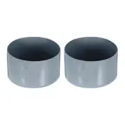 2 Pack Screw Thread Protector Cover Rubber End Caps 2 9/16"(65mm) ID/Grey