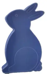 Easter bunny Shaped Plastic Large Container Clear Lid “18