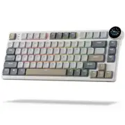 [New] RK ROYAL KLUDGE N80 Low Profile Mechanical Keyboard w/Smart Display Screen