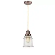 Innovations W Canton Mini Pendant, AC Seedy/Bell/Rope - 100AC-10RE-2H-AC-G184
