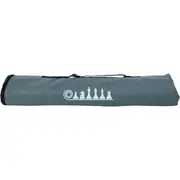 Lets Play Games - Classics Club Chess Set 20-inch - Portable Rubber Roll Up Black Woodgrain Look