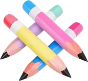 Toyvian 4pcs Inflatable Crayon Decoration for Parties Crayon Props for School Events Classroom Decor Birthday Celebrations and Photo Shoots