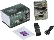 Generic Hunting Camera with Ir LEDs Night Vision Outdoor Scouting Camcorder for Wildlife Monitoring and Security Easy to Operate No Battery Included Random Shell