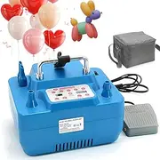 Smart Electric Balloon Pump – Portable Dual Nozzle Inflator with Timer Memory, Fast 30s Inflation, Quiet Design, Foot/Hand Mode, for Party Decoration & Events