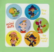 90 Jake and the Never Land Pirates Mini Dot Stickers - Party Favors - Rewards