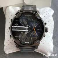在飛比找iOPEN Mall優惠-DIESEL迪賽手錶 超大直徑手錶 男生手錶 四時區石英錶 