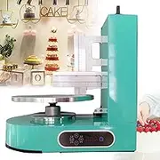 4-12 Inch Automatic Cake Icing Machine, Adjustable Cake Icing Smoother Tool, Baking Birthday Cake Frosting Machine, Cake Decorating Coating Machine for Birthday Cake Cream(Green)