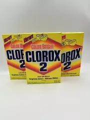 Vintage Clorox 2 Color Bright Lemon Scent 26 Oz NEW 1993 Lot of 3
