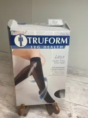 Truform Medical 15-20 mmHg Compression Knee High Socks Black Medium