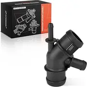 A-Premium Engine Coolant Hose Connector Compatible with Select Volkswagen, Audi Models - Jetta 1999-2004, Golf 1999-2004, Beetle 1999-2000, TT 2000-2006, TT Quattro 2000-2006