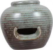 Kisangel Fountain Flowing Water Clay Pot Garden Fountain Tabletop Water Fountain Tabletop Fountains Desktop Water Fountain Water Fall Fountains Indoor Fountain Accessories Ceramics