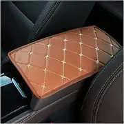 for Alfa for Romeo Car PU Armrest Box Leather Cover Armrest Mat Cushion Car Centre Console Storage Box(4)
