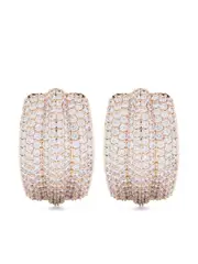 [Self-Portrait] crystal ridged earrings