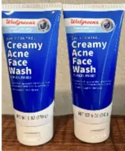 Walgreens Creamy Acne Face Wash (Two Pack) Pack Of 2 Double Pack Acne Medication