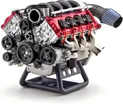 Mini V8 Engine Kits That Runs, V8 Model Engine Kit MAD RC Internal Combustion Model Kits for Adults to Build, Suitable for Model Car AX90104 SCX10Ⅱ Capra VS4-10 Pro/Ultra (V8 I)