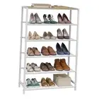 Shoe Rack Organizer, 6 Tier Industrial Shoe Storage Shelf, Narrow Sturdy