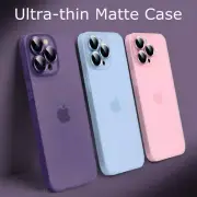 Ultra-thin Shockproof Matte Clear Case For iPhone 16 Pro Max 15 14 13 12 8 Cover