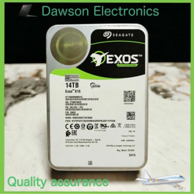 Seagate Exos 14tb X16 hard drive 3.5" Enterprise HDD sata drive (ST14000NM001G)