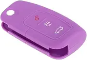 Car Key Case Key Case Key Case Easy to Operate Key Shell Car Key Protector Protective Case Key Key Case Remote Control Silicone Key Case Key Case Cover Key Shell Case Purple BUGUUYO