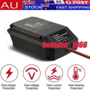 DC 18V to 12V Step Down Adapter for Milwaukee 18V Battery Converter Black