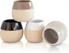 Ceramic Espresso Cups Set of 4-2.7oz- Espresso Coffee Mugs for Nespresso Cups