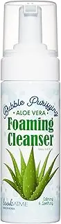 Look At Me Korean Skincare Bubble Purifying Aloe Vera Foaming Facial Cleanser | Daily Hydrating Face Wash for all Skin Types