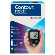 Contour Next Blood Glucose Monitor System - includes 5x Lancets & Lancing Device