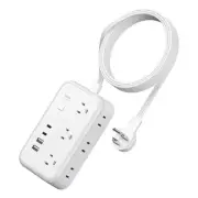 Surge Protector Power Strip with 6 Outlets 4 USB Charging Station(2 USB C Por...