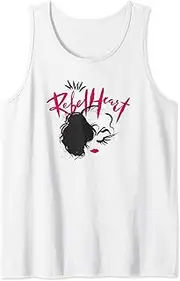 [Disney] Cruella Rebel Heart Script Tank Top