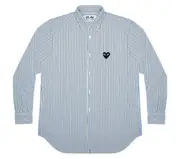 [COMME des GARCONS PLAY] 男式水洗棉 C 級襯衫
