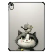 iPad Air 11-inch (M2/M3) iPad Impact Case Cute kitty with bird
