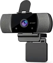 Full HD 1080P Wide Angle USB Webcam USB2.0 Drive- with Mic Web Cam Laptop Online Teching Conference Live Streaming Video Calling Web Cameras Peeping Webcame Black