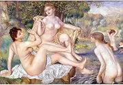ARTICULOZY Giclee Print Rolled - Renoir - The large bathers - 40x50 Inch Canvas Wall Decor Art Print