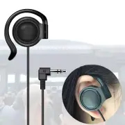 Ear Hook Listen Only Earpiece 3.5mm Jack Single Side Headset Headphone Earphone