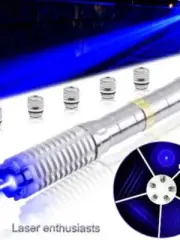 450nm 1mw Adjustable Focus Blue Laser Pen Pointer Visible Beam Laser Light
