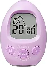 dretec Interval Timer Stopwatch | Count-Down & Count-up | Notification with Sound/Light | Multifunctional Timer for Working/Studying/Exercising | Purple