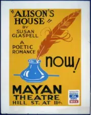 Alison's House,Susan Glaspell,Poetic Romance,c1937,Los Angeles,California,CA