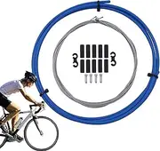 Cycle Shifter Cable - Derailleur Cable & Housing Set,Professional Cycle Transmission Cable Housing with End Caps and S-Hooks for Mountain Cycle