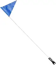 TOKIDNY 1 Set High Visibility Adjustable Safety Flag for Bicycles Reflective Flagpole with Sturdy Design Lightweight and Portable for Riding Safety