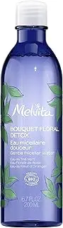 Melvita - Micellar Water Organic Bouquet Floral Detox - Removes Makeup and Cleanses in One Step - 99% Natural - Organic Certified - Bottle 200ml