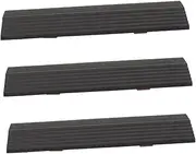 Anneome 3pcs Door Steps House Ramp Lightweight and Portable Rubber Slope for Thresholds Easy to Move for Use