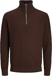 JACK & JONES Men's Jprblaliam Knit Half Zip Bf Knitted Jumper
