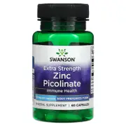 Swanson, Extra Strength Zinc Picolinate, 50 mg, 60 Capsules