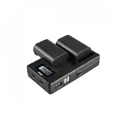 INCA Charger USB Twin NIKON EN-EL15 int USB cord input Micro&TypeC port LCD/Powerbank