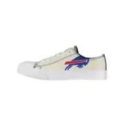 Buffalo Bills Women's FOCO Cream Low Top Canvas Shoes Women's Size 7