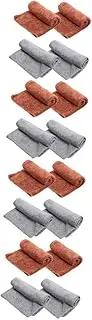 minkissy 4sets Microfiber Cleaning Cloth Black Machine Washable Dish Cloths for Washing Dishes Kitchen Towels Cleaning Rags Small Towels Countertop Duster 4pcs*4